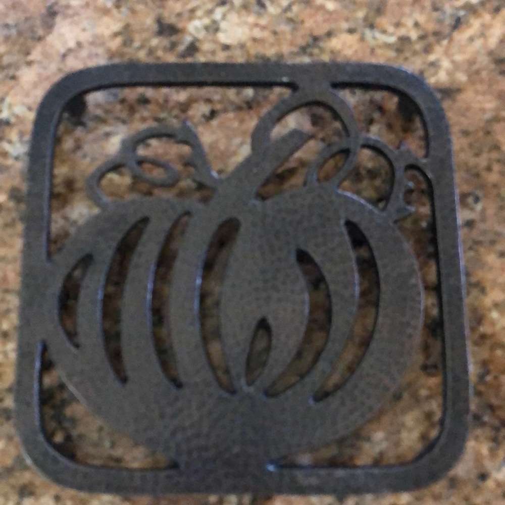 Crate and Barrel pumpkin trivets